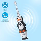 Brush-Baby Kids Rechargeable Electric Toothbrush 0-10 Years WildOnes Penguin view 4
