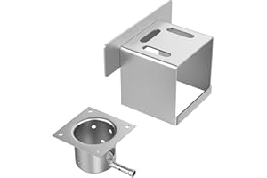 BMMXBI SUB024 Heat Baffle and Fire Burn Pot Kit Grill Replacement Parts for Heat Diffuser Traeger Tailgater 20, Elite 20, Heat Diffuser Replacement Parts for BBQ055, Heat Shield Grill