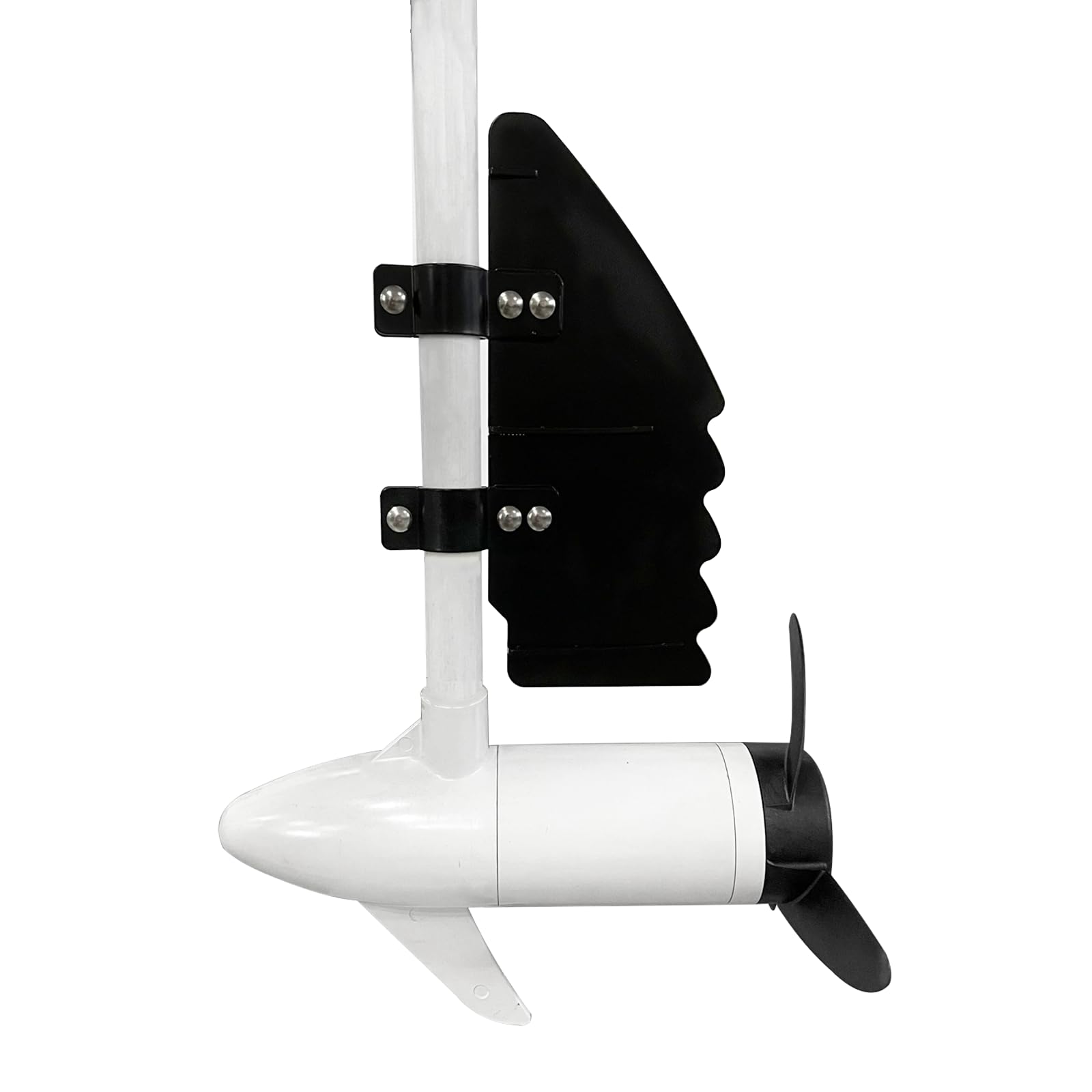 Stainless Steel Rudder Tugboat Motor Accessories, Rudder for Controlling Direction, Clip on Propeller Parts, Widely used as a Kit Motor for Floating Boats, Fishing Boats, Canoes, Fishing Boats, etc