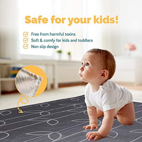 51" Splat Mat Under High Chair, Non Slip Under High Chair Mat, Washable High Chair Splash Mat