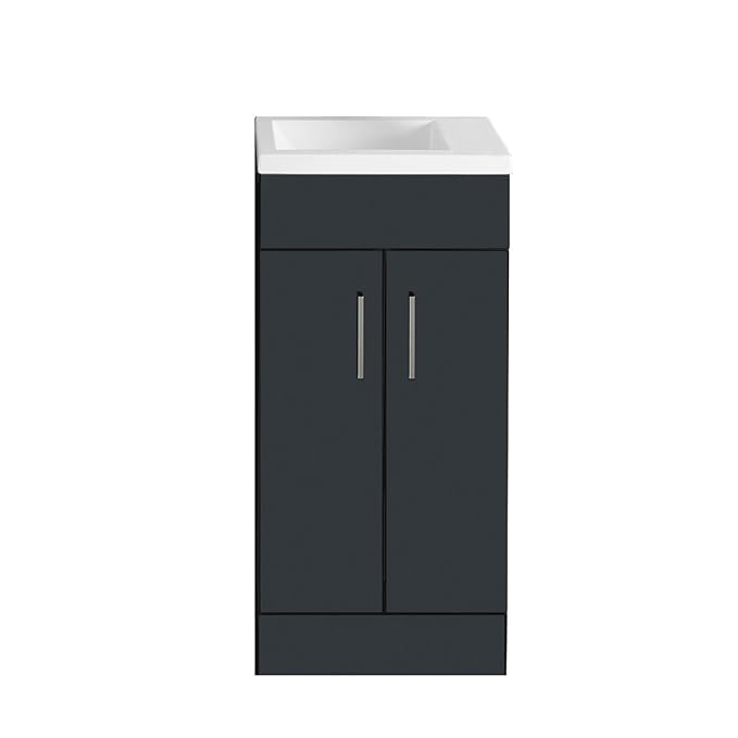 Anthracite Grey Bathroom Furniture Vanity 400mm Basin Sink Unit