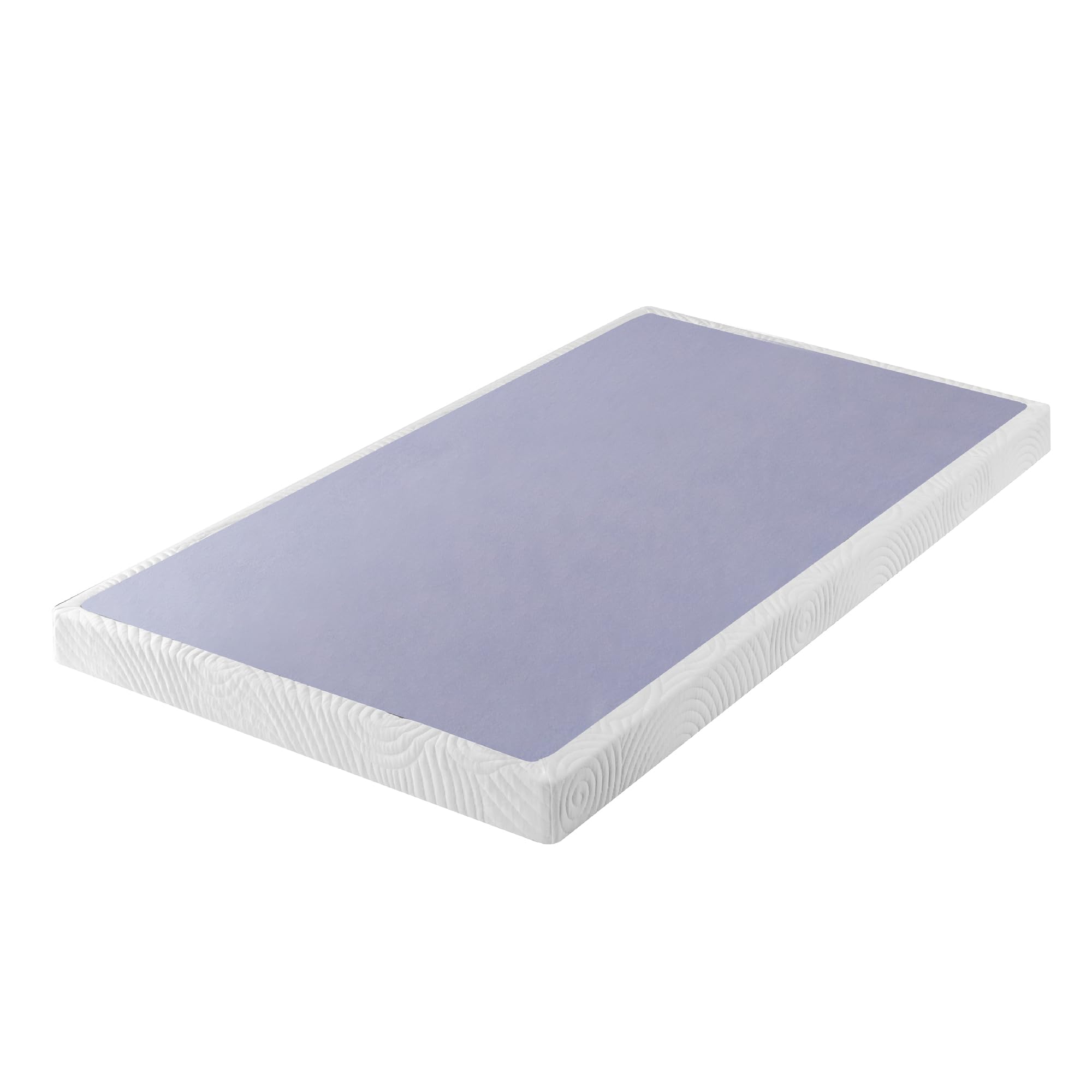 Photo 1 of ZINUS Metal Box Spring with Wood Slats, 4 Inch Mattress Foundation, Sturdy Steel Structure, Easy Assembly, Twin This item may have been assembled once as the hardware is out of its original pack and in a Ziploc bag, but it does look like it’s in good cond