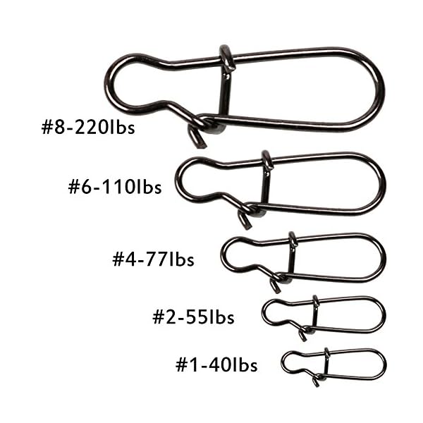 Sougayilang-Strong-Nice-Swivels-Lock-Snaps-for-Fishing-Freshwater-Saltwater-Rings-Fishing-Connector