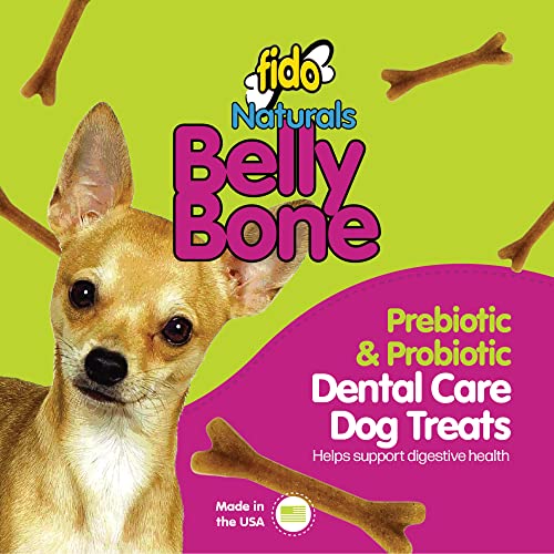 Fido Belly Bones for Dogs, Yogurt Flavored Mini Dog Dental Treats 21