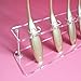 Fullkang Clear Acrylic 10 Lattices Cosmetic Shelf 10pcs Brush Storange Place Organizer
