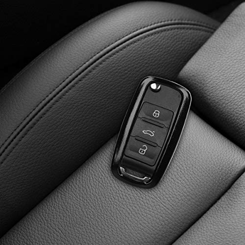 image for kwmobile Car Key Cover for VW Skoda Seat - Hard Shell Keyless Entry Re