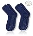 Pembrook Non Skid/Slip Socks – (2 Packs) - Hospital Socks - Fuzzy Slipper Gripper Socks