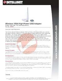 Intellinet IEEE 802.11b g n alta potencia adaptador USB inalámbrico 150 N (525152)