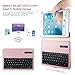 Keyboard Case iPad 9.7(6th Gen, 5th Gen) - iPad Air 2&1 - iPad Pro 9.7-360 Rotating - Detachable Keyboard - PU Leather Stand - iPad Case with Keyboard, (Rose Gold, 9,7)