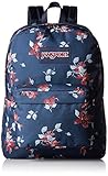 JanSport Superbreak Backpack- Discontinued Colors (Navy Sweet Blossom)