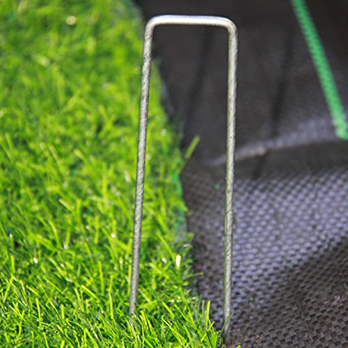 MTB 200 Pack 10x1 inch 11GA(0.12inch) Sod Staples Garden Pins Netting Stakes Ground Spikes