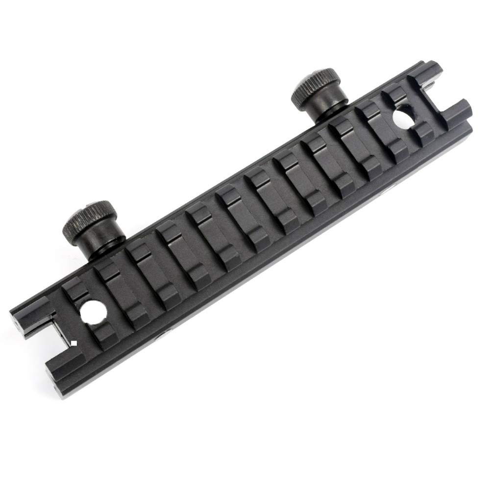 145mm 0.5" Picatinny Riser Rail Mount Dovetail 14 Slots Low Profile Mount Rail 20mm-21mm Width Weaver Mount Base Sight Riser Rail