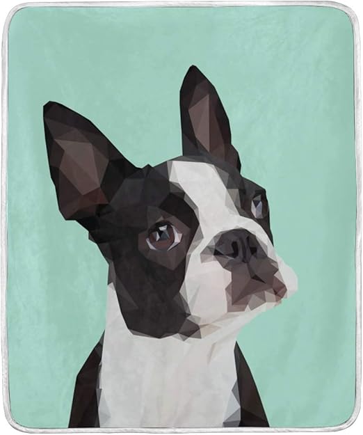 boston terrier throw blanket