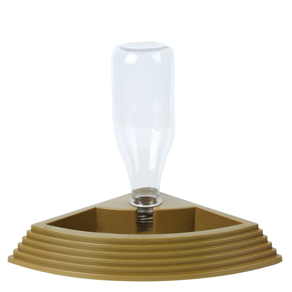 OMEM Reptile Automatic Water Feeder Turtle Climbing Ladder Water Bowl Suitable for Frog Bearded Dragon Lizard Gecko (Khaki)