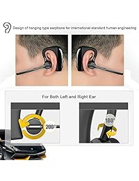 [2017 última versión] Wismar SoundBuds Slim Bluetooth Wireless Headset Ganchos de oreja Business HD Stereo Earphones   Auriculares cancelación de ruido auriculares in ear con micrófono para iPhone y Android