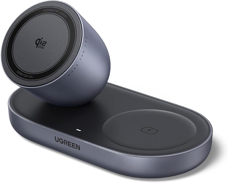 Zapix 2-in-1 Qi2 25W Magnetisches Kabelloses Ladegerät, zertifiziert