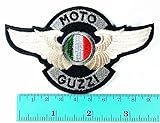 Moto Guzzi Patch Motorbike Motorsport Motorcycles Biker Racing Logo Patch Sew Iron on Jacket Cap Vest Badge Sign