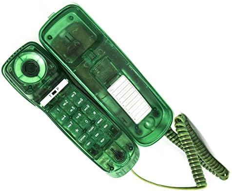 Trimline Corded Phone - Caller ID - See Through Trimline Phone - Jelly Bean Green