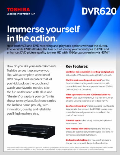 Toshiba-DVDVHS-Recorder-DVR620-Discontinued-2009-Model