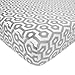 American Baby Company Heavenly Soft Chenille Fitted Crib Sheet for Standard Crib and Toddler Mattresses, Grey Honeycomb, for Boys and Girls, Pack of 1