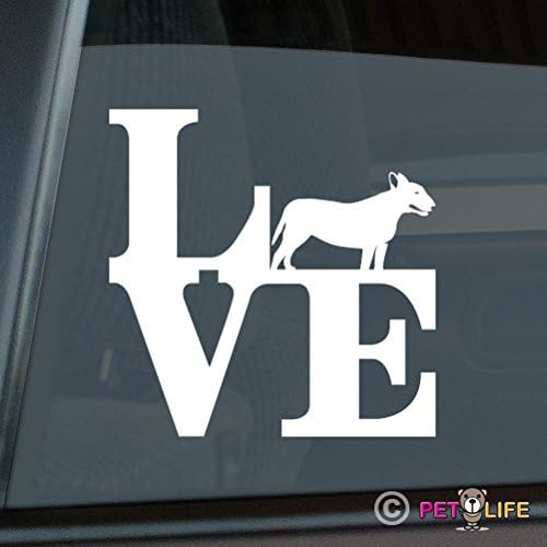 Mister Petlife Love Bull Terrier Sticker Vinyl Auto Window Park Bully Pit Bull