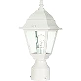 Nuvo Lighting 60/546 Traditional One Light Post Mount from Briton collection in White finish