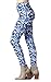 Conceited Premium Ultra Soft Leggings - High Waist - Regular and Plus Size - 50 New Printed Designs by (Large/X-Large, Blue White Tie Dye)