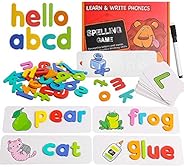 See Spelling Learning Toy Wooden Educational Sight Words Games Develops Vocabulary and Spelling Skills with 28