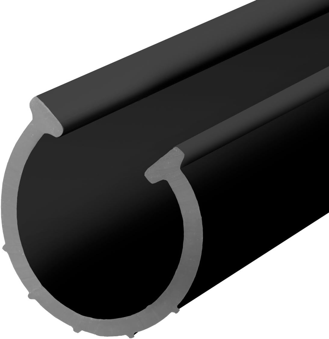 STEIGNER Garage Door Weather Seal SBD02 Garage Gate Seal Insulation, Black, 70x6 mm, 6,5 m