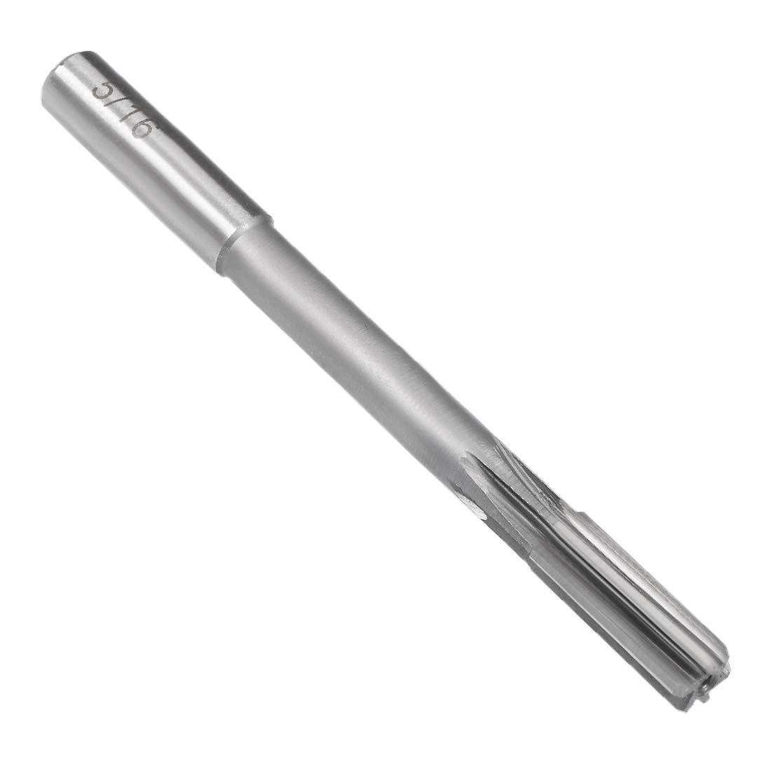 sourcing map Chucking Reamer 5/16", H7 HSS Lathe Machine Reamer 6 Straight Flutes, Round Shank Milling Cutting Tool, Reaming Drill Bit for Stainless Steel Metal Hole