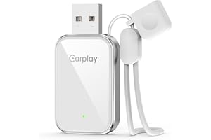 Wireless CarPlay Adapter for Apple iPhone - 2025 Wired Car Play to Wireless Dongle, USB-A/C Plug&Play, Stable Bluetooth CarPl