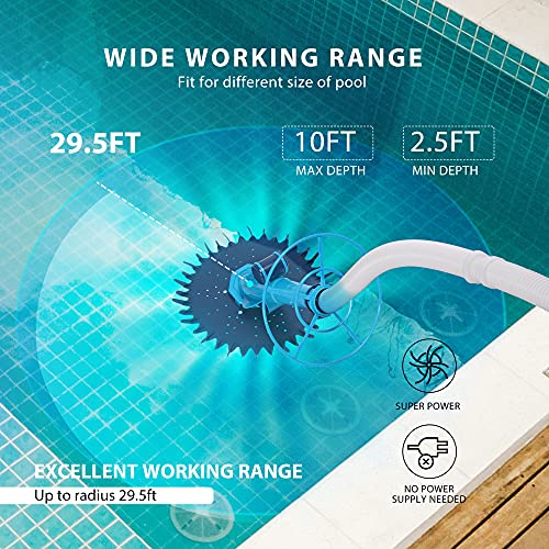VIVOHOME Upgraded Automatic Inground Above Ground Suction Swimming Pool