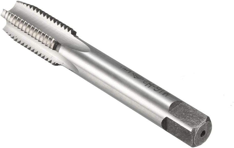 sourcing map Metric Machine Tap M16 x 2.0mm H2 High Speed Steel 4 Straight Flutes Screw Tapping Threading Machinist Repair DIY Tool - Image 4