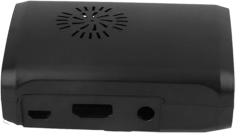 perfk Caso Carcasa del Ventilador Ayuda del Compartimento para Pi Frambuesa B + / Pi 2 Negro