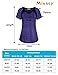 Miusey Sports Tunics for Women, Ladies Casual Tops Summer Exercise Tees Short Sleeve V Neck Activewear Patchwork Stitching Shirt 2018 Cool Slender Athletic Baseball Clothes Green XL