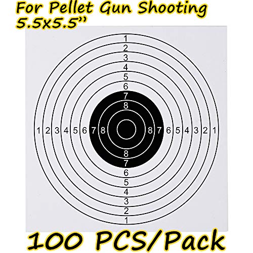 GearOZ Airsoft Target Papers for Pellet Trap Pellet Catcher Target Holder, BB Gun Target Papers Black & White Pack of 100 - Thumbnail 7