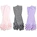 3 Pairs of girls juDanzy baby Leg Warmers for newborn, infant, toddler, child (Newborn (up to 15 pounds), pink, gray, lavender)