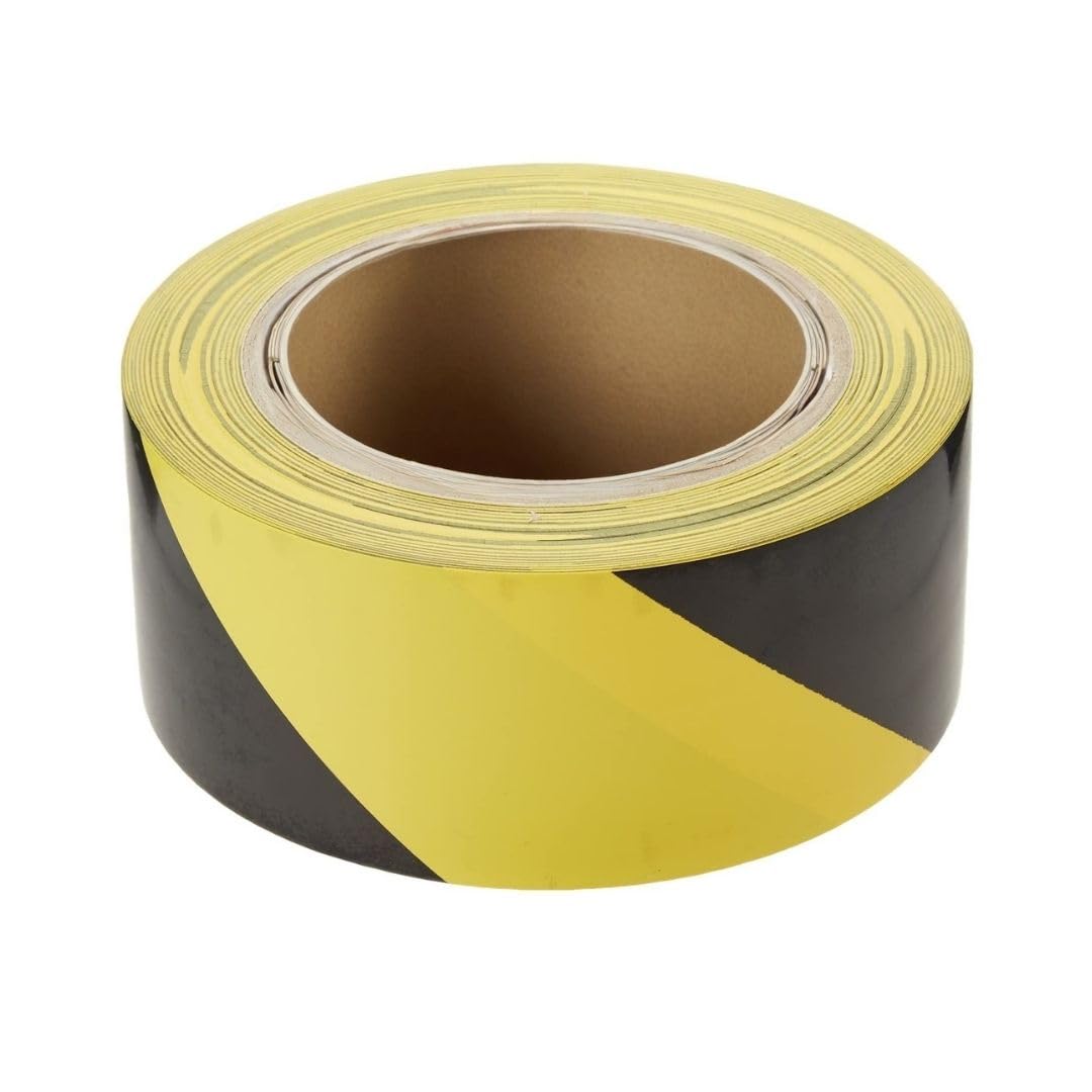 BONUS Eurotech 1BL23.71.0050 / 033A # PVC Floor Marking Tape, Rubber-based Adhesive, Soft, Length 33 m x Width 50 mm x Thickness 0.17 mm, Yellow/Black; Scapa with producer core or without