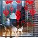 Whaline Chinese New Year Window Clings Decal Wall Stickers 2019 Spring Festival Decorations Removable Art Décor for Home Restaurant Store Party Supplies