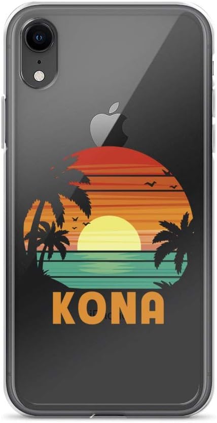 iPhone Xs Max Pure Clear Case Crystal Clear Cases Cover Kona Hawaii Island Beach Surf Sail Sunset Palms Ocean Vacay Transparent