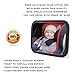 Large Rear View Baby Mirror #1 Best Car Accessory for Caring Parents with Cute Infants – Adjustable Back Seat Baby Mirror for Car – Guaranteed Constant View of Your Baby While Driving (Black)