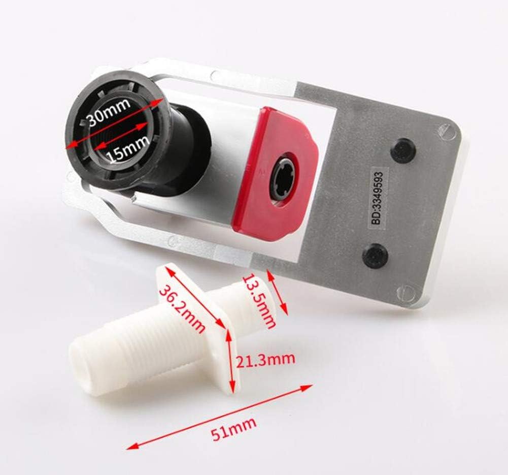 Water Cooler Faucet, Water Dispenser Spigot, Push Style with Child Safety Lock for Ro System Adaptor Hot Cold Water, 2 pieces Plastic, Red/Blue - - 
