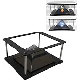 hokojix 3D Hologram Projector Py-ramid Pad Tab-let PC Hologram 3D Display Stands Projector l present, 22.5x19x9.5cm