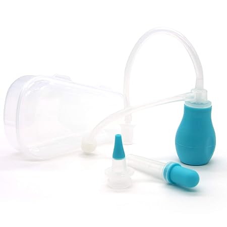 TALINU Nasensauger für Babys und Kleinkinder - inklusive Pipette und zusätzlichem Schlauch-Aufsatz - zum Saugen mit dem Mund 