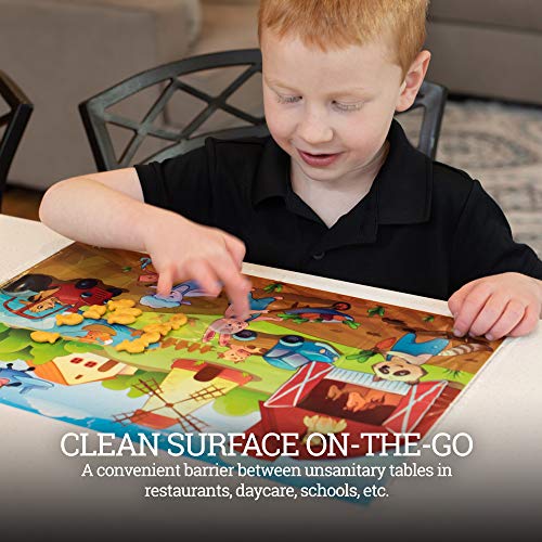 Klean Kids Farm Disposable Placemats for Toddlers and Baby (40 Pack