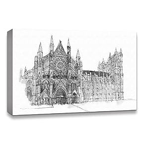 Freehand Sketching of Scenery Pictures Home Wall for...