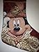 Disney Park Mickey Mouse Tapestry Victorian Christmas Holiday Stocking NEW