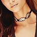 Wink Gal Women's Boho Western Velvet Concho Coins Choker Necklace Gold