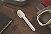 BLACK + BLUM Nesting Cutlery Set 3 Piece Stainless Steel Compact Travel Cutlery Set (Knife, Fork, and Spoon) Portable Tableware with Snap Shut Case, Silver