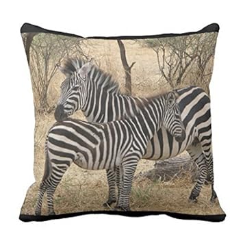 Amazon Com Mother And Baby Zebra Pillowcase Pillow Shams Case